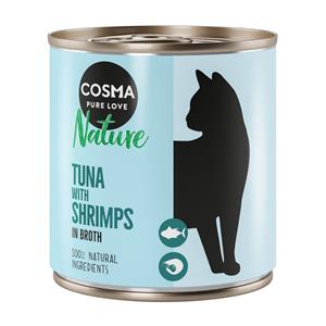 12x280g Tonijn & Garnalen Cosma Nature Kattenvoer