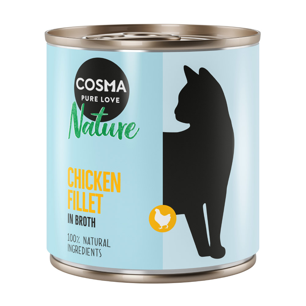 Cosma Nature Voordeelpakket Kattenvoer 12 x 280 g - Kipfilet