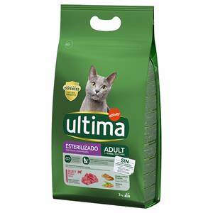 Affinity Ultima 3 kg Ultima droogvoer + 8 x 85 g / 4 x 70 g bijpassend natvoer gratis! - Sterilized Beef + 8 x 85 g Sterilized Mix II