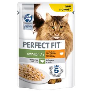 Perfect Fit Senior Kalkoen & Wortel Kattenvoer - 24 x 85 g