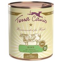 6x800g Terra Canis Eend met zilvervliesrijst, rode biet, peer & sesam nat hondenvoer