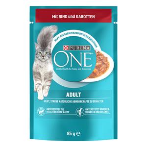 Purina One Kattenvoer  1 x 85 g - Adult met Rund & Wortel