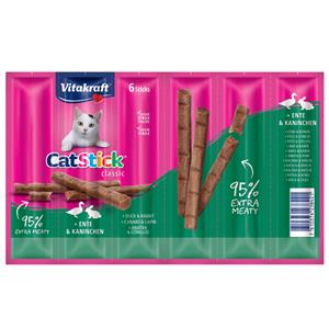 Vitakraft 6x6g Cat Stick Mini Eend & Konijn  Kattensnack