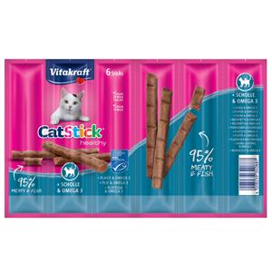 Vitakraft 6x6g Cat Stick Mini Schol & Omega-3  Kattensnack