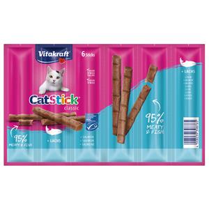 Vitakraft Catstick Classic met zalm kattensnack 10 x 6 sticks