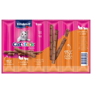 Vitakraft Catstick Classic met kalkoen & lam kattensnack 2 x 6 sticks