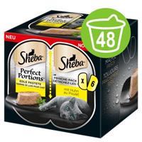 96 x 37,5 g Sheba Perfect Portions Paté met Zalm nat kattenvoer