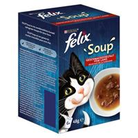 24 + 6 gratis! 30 x 48 g Felix Soup - Verschillende smaken uit het water