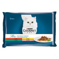 4x85g Kalkoen/Tonijn/Eend/Lam Gourmet Perle Kattenvoer