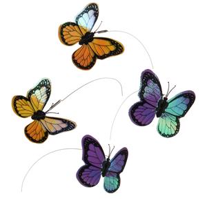 Zooplus Exclusive Kattenspeelgoed Funny Butterfly 4 reserve vlinders (4 stuks = 1 set)