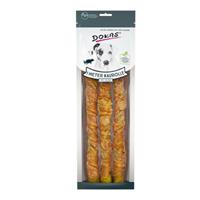 Dokas Hondensnack Kauwrol - 1 meter Dubbelpak: 2 x Eend