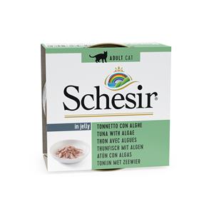 6x85g  Schesir Natural Tonijn met Algen Kattenvoer in blik