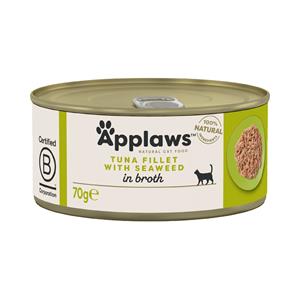 Applaws 6x70g  Tonijn en Zeewier Kattenvoer in Bouillon