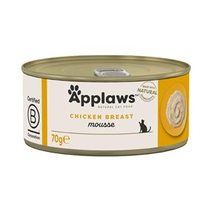 6x70g Mousse Kip Applaws Kattenvoer