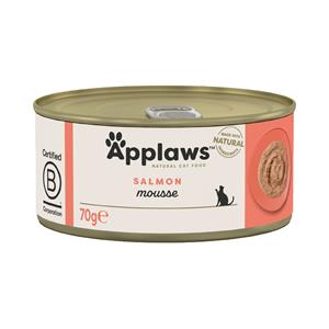 6x70g Mousse Zalm Applaws Kattenvoer Nat