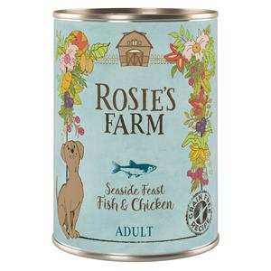 Rosie's Farm Adult Hondenvoer 6 x 400 g  - Vis & Kip