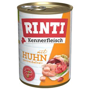 12x400g Rinti "Kennerfleisch" Kip Hondenvoer