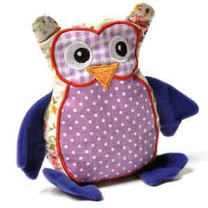 Aumüller Valeriaan-Kattenspeelkussen Patchwork-Uil 1 stuk