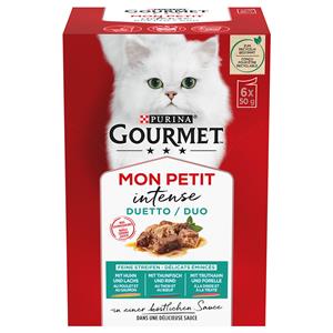 6x50g Mix Vlees & Vis Gourmet Mon Petit Kattenvoer