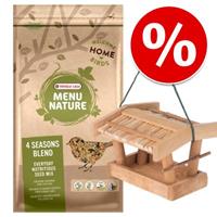 Versele Laga Set: Vogelhuis Kitzbühel + 4 kg Wildvogelvoer  Menu Nature - Set: 2-delig