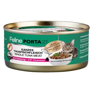 24x156g Feline Tonijn met Zeewier (graanvrij) Porta 21 Kattenvoer