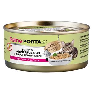 Porta 21 Feline  Kattenvoer 6 x 156 g - Kip met Aloe (graanvrij)