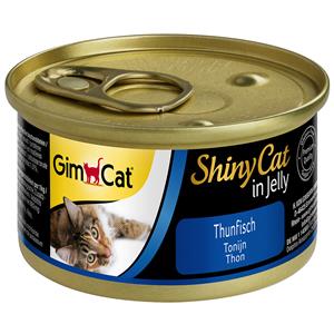 GimCat Voordeelpakket  ShinyCat Jelly Kattenvoer 12 x 70 g - Tonijn