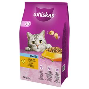 Whiskas 14kg 1+ Sterile Kip -  Kattenvoer