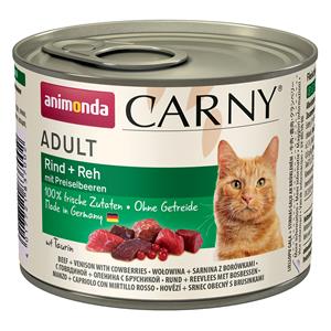 12x200g Adult Ree & Bosbessen Animonda Carny Kattenvoer