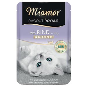 22x100g Ragout Royale Kitten met Rund Miamor Kattenvoer