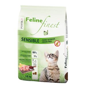 10kg Feline Finest Sensible Graanvrij Porta 21 Kattenvoer