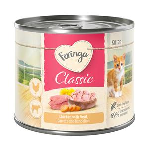 6x200g Kitten Kip & Kalf Feringa Kattenvoer
