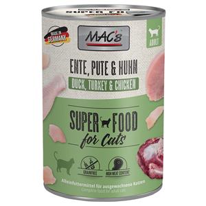 MAC's 6 x 400 g Eend, Kalkoen & Kip MAC´s Cat Kattenvoer