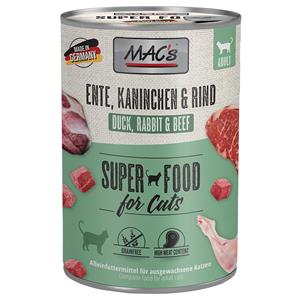 MAC's 6x400g Eend, Konijn & Rund MAC´s CAT Kattenvoer