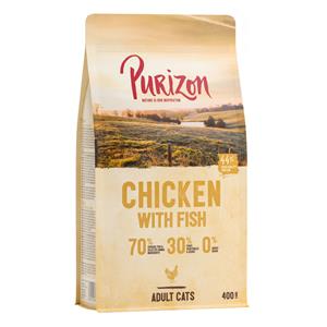 Purizon Gemengd Probeerpakket 3 x 400 g Kattenvoer - Mix met kip, eend en vis