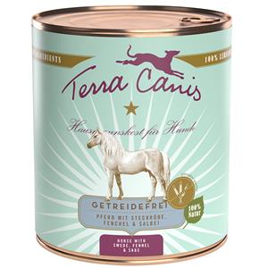 Terra Canis Graanvrij Voordeelpakket 12 x 800 g - Paard met koolraap, venkel & salie