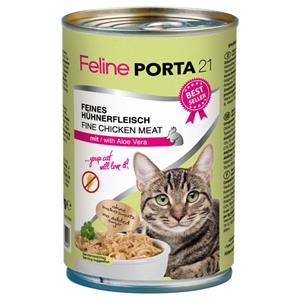 Porta 21 12 x 400 g Feline  - Kip met Aloe (graanvrij) - Voordeelpakket