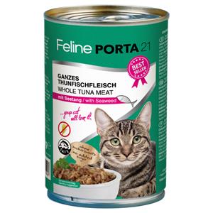 12x400g Feline Tonijn met Zeewier (graanvrij) Porta 21 Kattenvoer