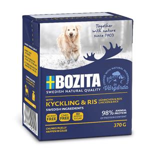 Bozita Hapjes in Gelei 6 x 370 g Hondenvoer - Kip & Rijst