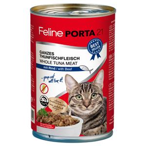 Porta 21 12x400g Feline Tonijn met Rund  Kattenvoer