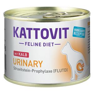 Kattovit Urinary (Struvitstenen-Profylaxe) Kattenvoer - 12 x 185 g Kalfsvlees