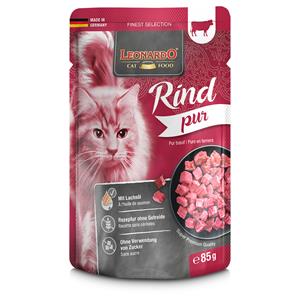 Dubbelpak: Leonardo Finest Selection Zakjes 32 x 85 g Kattenvoer - Puur Rund