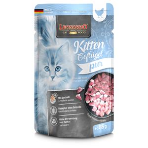 32x85g Finest Selection Zakjes Kitten: pure kip Leonardo Kattenvoer