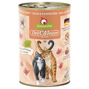 Granatapet DeliCatessen Kattenvoer 6 x 400 g - Kalf & Konijn