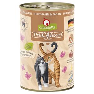 Granatapet DeliCatessen Kattenvoer 6 x 400 g - Kalkoen & Fazant