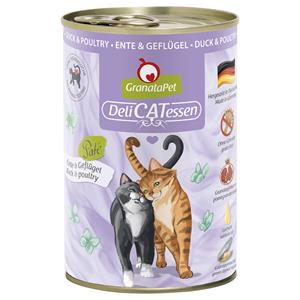 Granatapet DeliCatessen Kattenvoer 6 x 400 g - Eend & Gevogelte