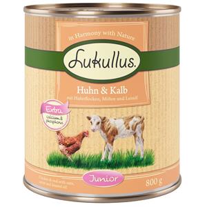 24x800g Junior Kip & Kalf Lukullus Hondenvoer