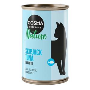 Cosma Nature Voordeelpakket Kattenvoer 12 x 140 g - Tonijn met hele Ansjovis