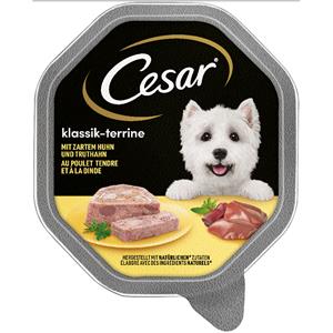 14x150g Klassieker Kip en Kalkoen Cesar Hondenvoer Multipack