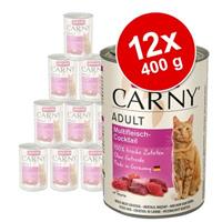 12x400g Adult Kalkoen & Lam Animonda Carny Kattenvoer Nat